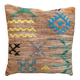 Handmade Moroccan Kilim cushion cover: Bohemian decorative cushion