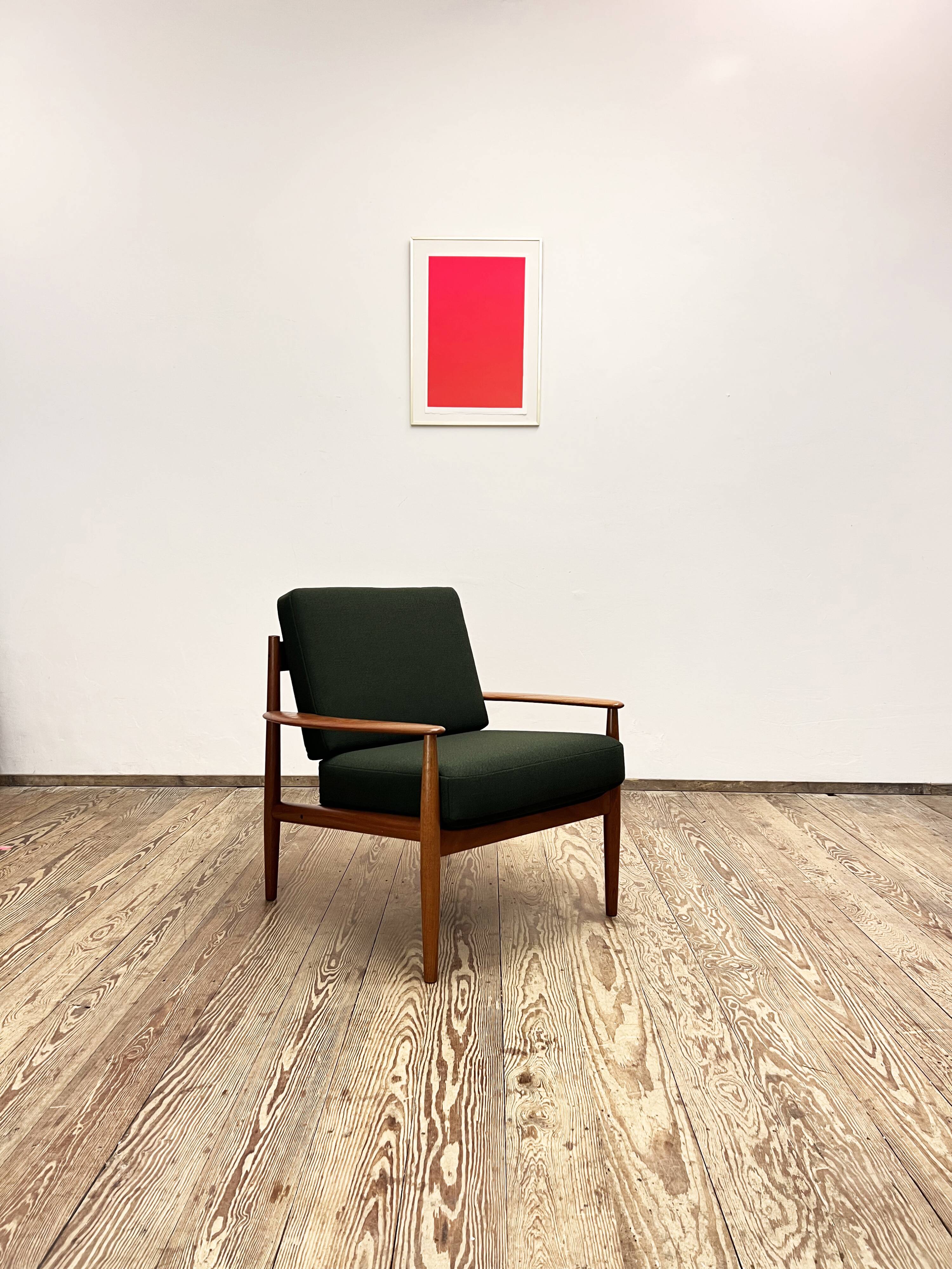 Mid-Century Modern Lounge Armchair in Teak by Grete Jalk for France and Son, 1950s