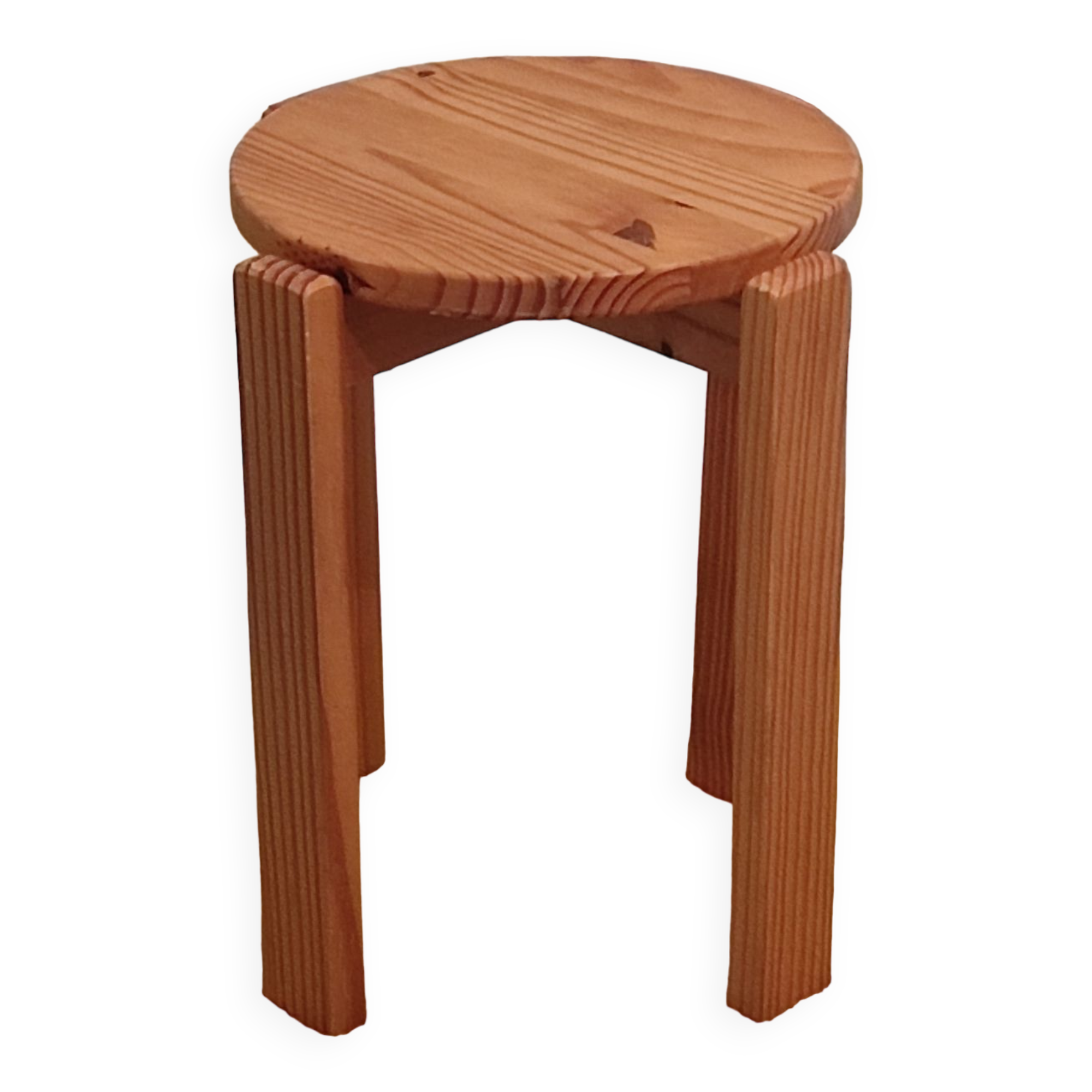 Scandinavian stool in pine