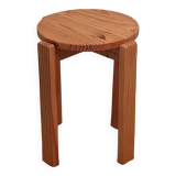 Scandinavian stool in pine