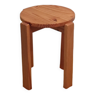 Scandinavian stool in pine