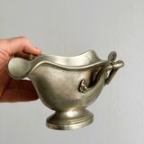 Saucière ancienne en métal argenté