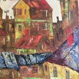 Oil on canvas Russian painter