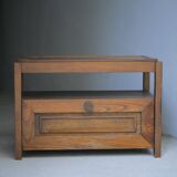Low wooden cabinet with tray, 1965