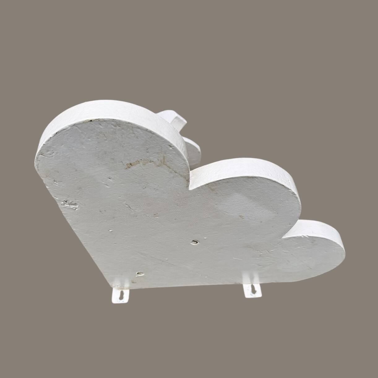 Old wooden wall corner shelf