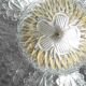 Charming transparent Murano glass leaf ceiling light or chandelier, 1970s