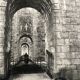 Vintage black and white print photograph