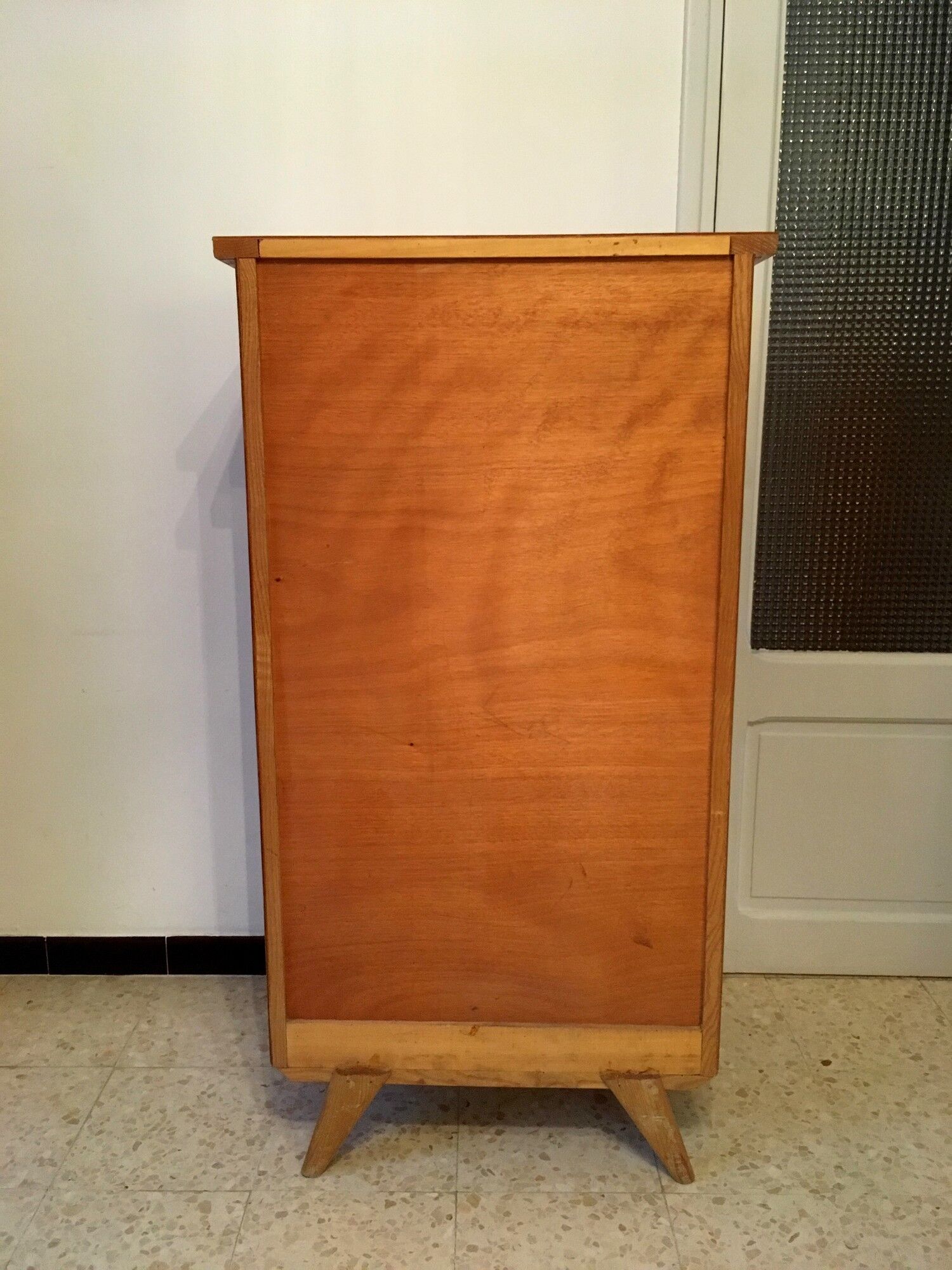 Dresser in rattan feet vintage compass 50s