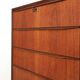 Fully restored mid-century teak dresser with 4 drawers / Danish modern design / 1960s