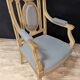 Pair of Louis XVI Armchairs in Lacquered Wood