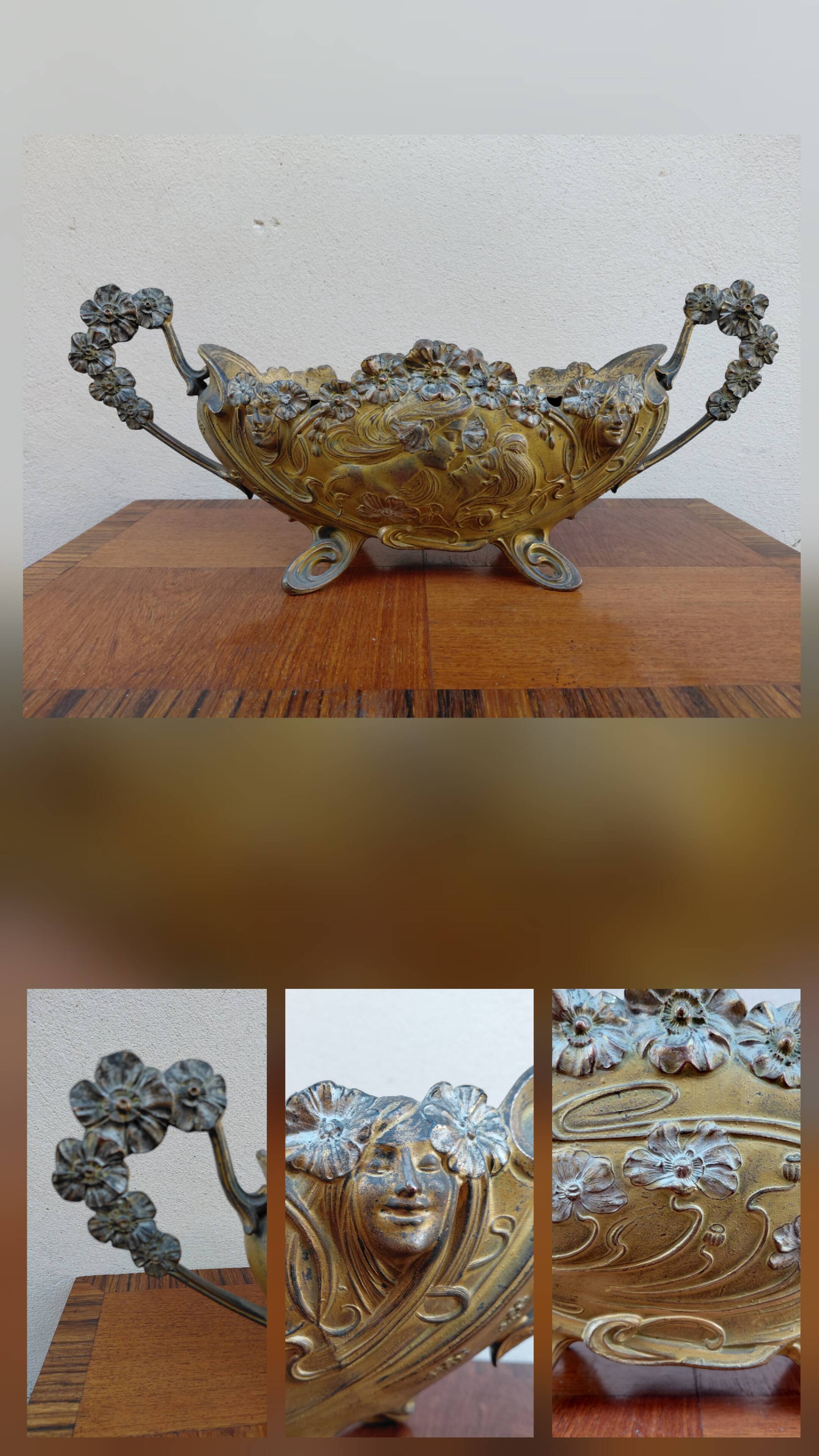 Art Nouveau Planter, Bonnefond Claude