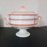 Service confiturier et compotier en céramique d'Onnaing ancien