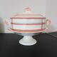 Jam service and antique onnaing ceramic compotier