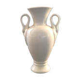 Vase blanc anses cygnes