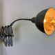 Grey Industrial Scissor Wall Lamp from Elektroinstala, 1960s