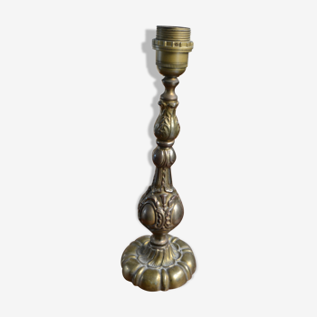 Baroque style bronze lamp foot