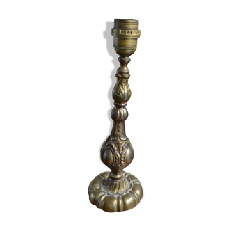 Baroque style bronze lamp foot