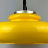 60s 70s ceiling lamp hanging lamp plastic chrome metal space age design