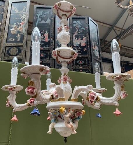 Capodimonte chandelier.