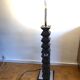 Wood and chrome design floor lamp