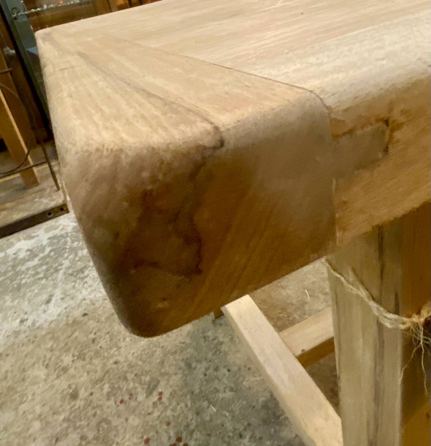 Solid wood dining table
