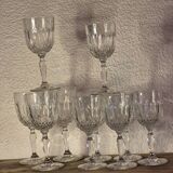 Crystal stemmed glasses