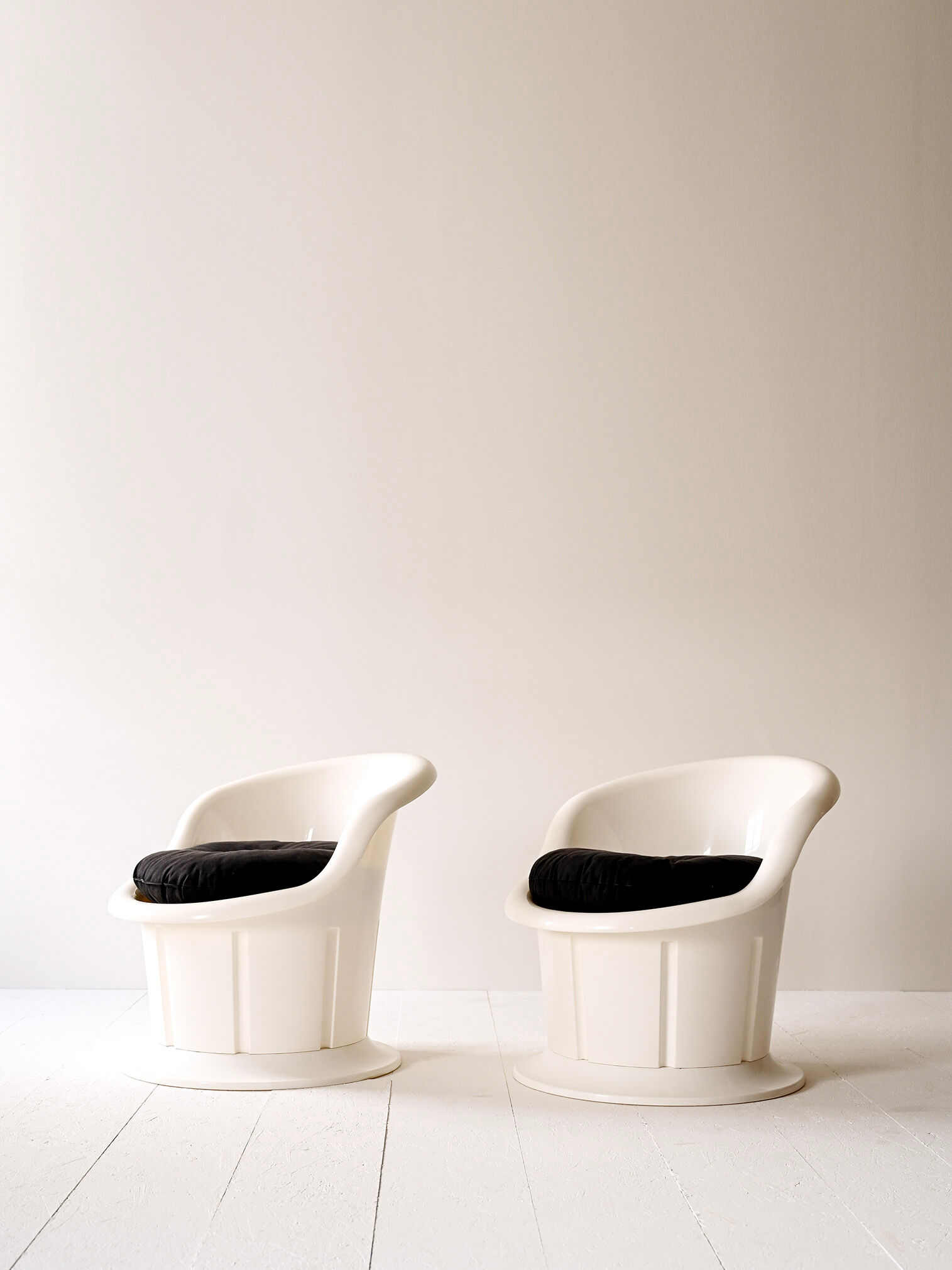 Vintage plastic armchairs