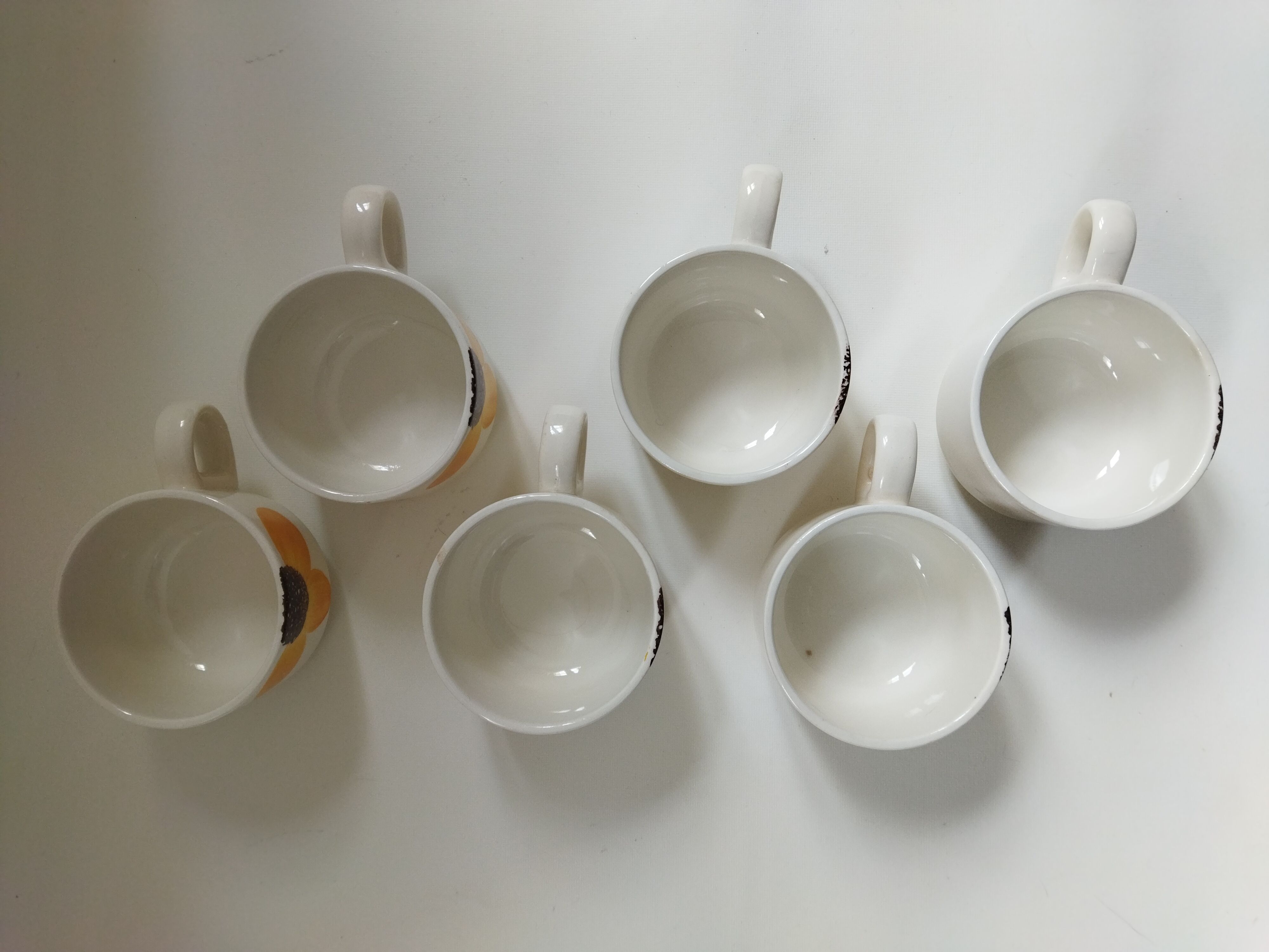 6 vintage cups 1970s