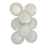 Set of porcelain soup plates