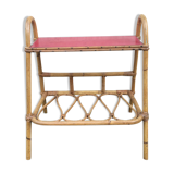 Vintage rattan table or bedside table
