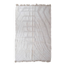 Beni ourain. tapis marocain blanc, 198 x 294 cm