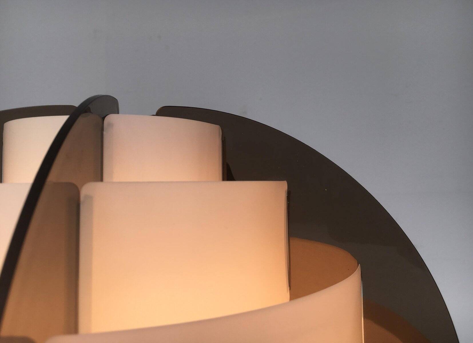 Mid-century Danish plastic table lamp by Flemming Brylle & Preben Jacobsen