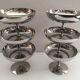 Set of 6 silver ice glasses
