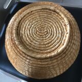 Vintage woven straw basket 29 cm