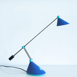 Lampe bleu vintage années 80 design