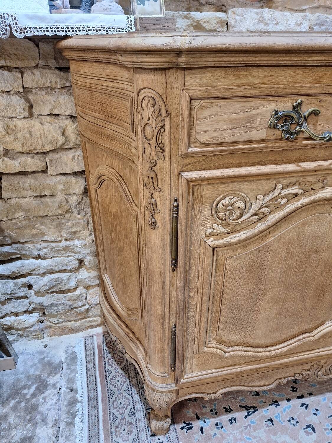 Louis XV style sideboard in solid oak