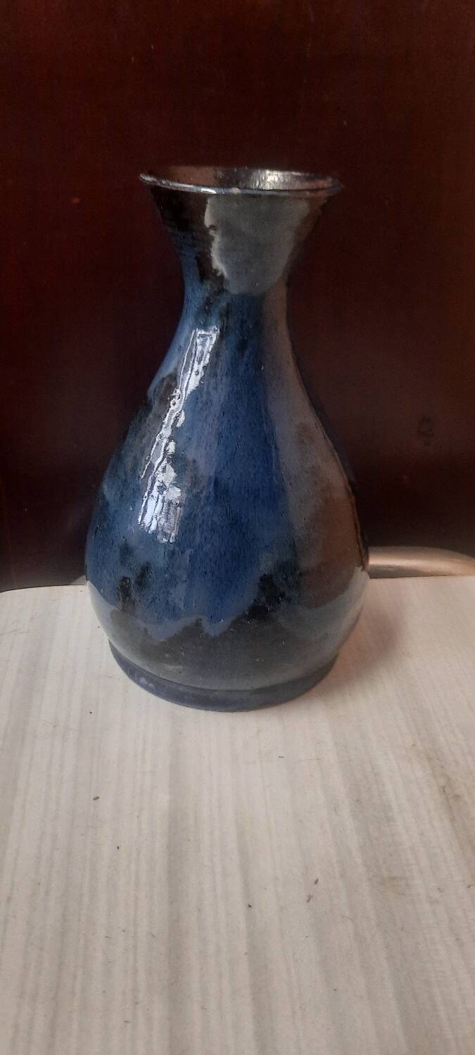 Glazed terracotta vase