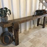 Former wooden carpenter's workbench