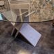 Glass and marble table