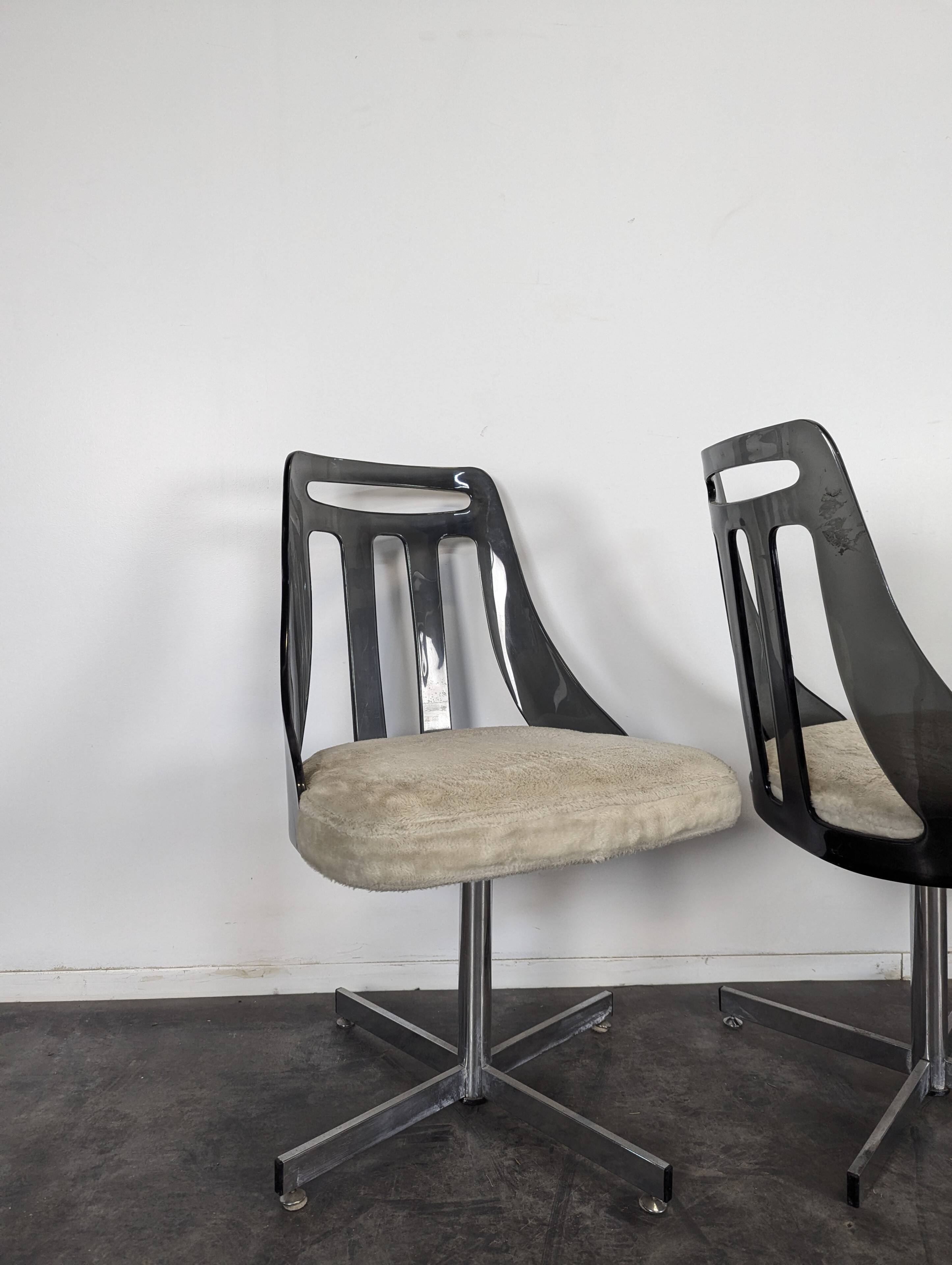 Série de 4 chaises Space Age par Brody