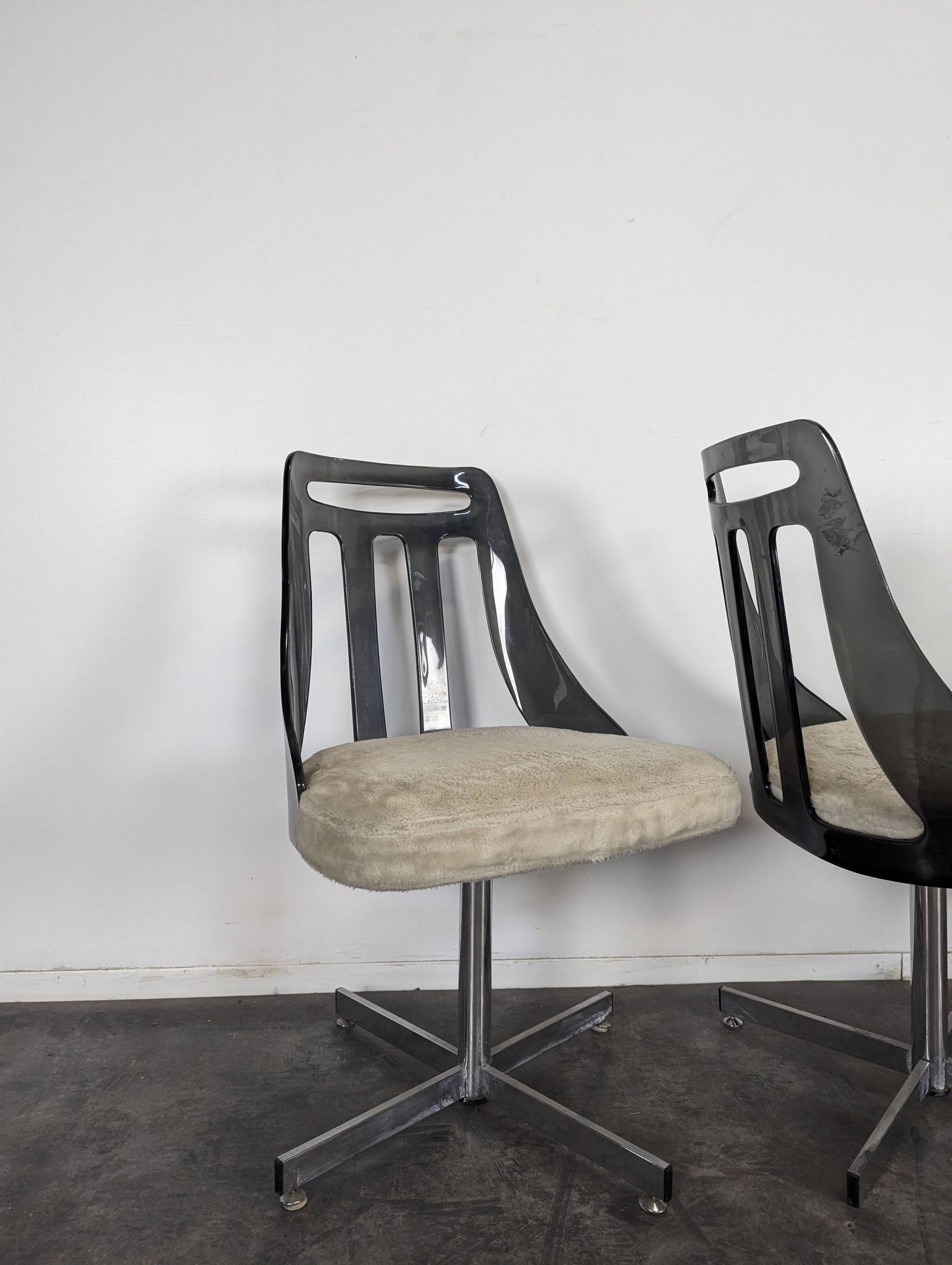 Set of 4 Space Age chairs by Brody