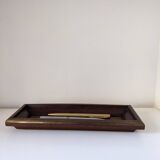 Porte-stylo en bois et laiton