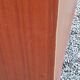 Pair of vintage mahogany sideboards with square metal legs from the 60s