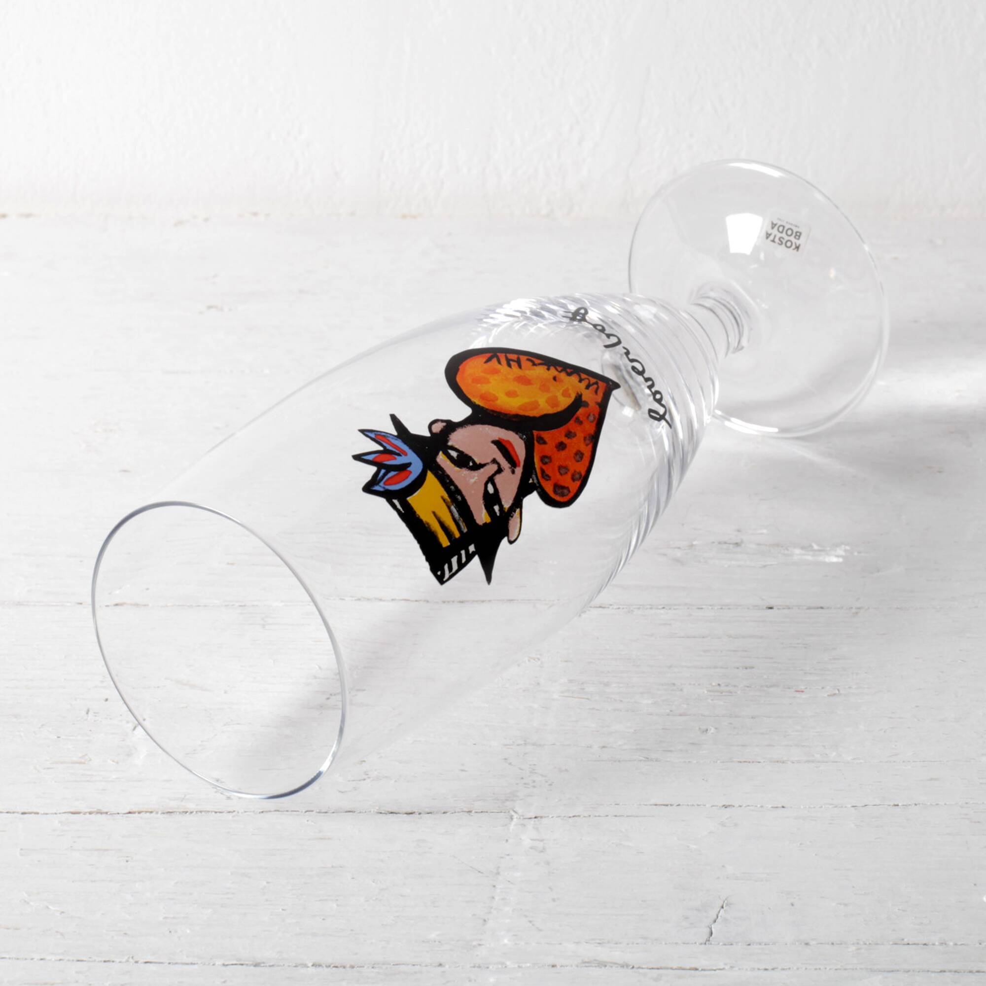 Crystal Glasses Friedsheep / Beer Kosta Boda Stemware/Ulrica Hydman Vallien