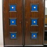 Guglielmo Ulrich Rare Mid-Century Modern Italian Walnut Bar Cabinet, 1940s