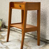 vintage geometric bedside cabinet