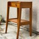 vintage geometric bedside cabinet
