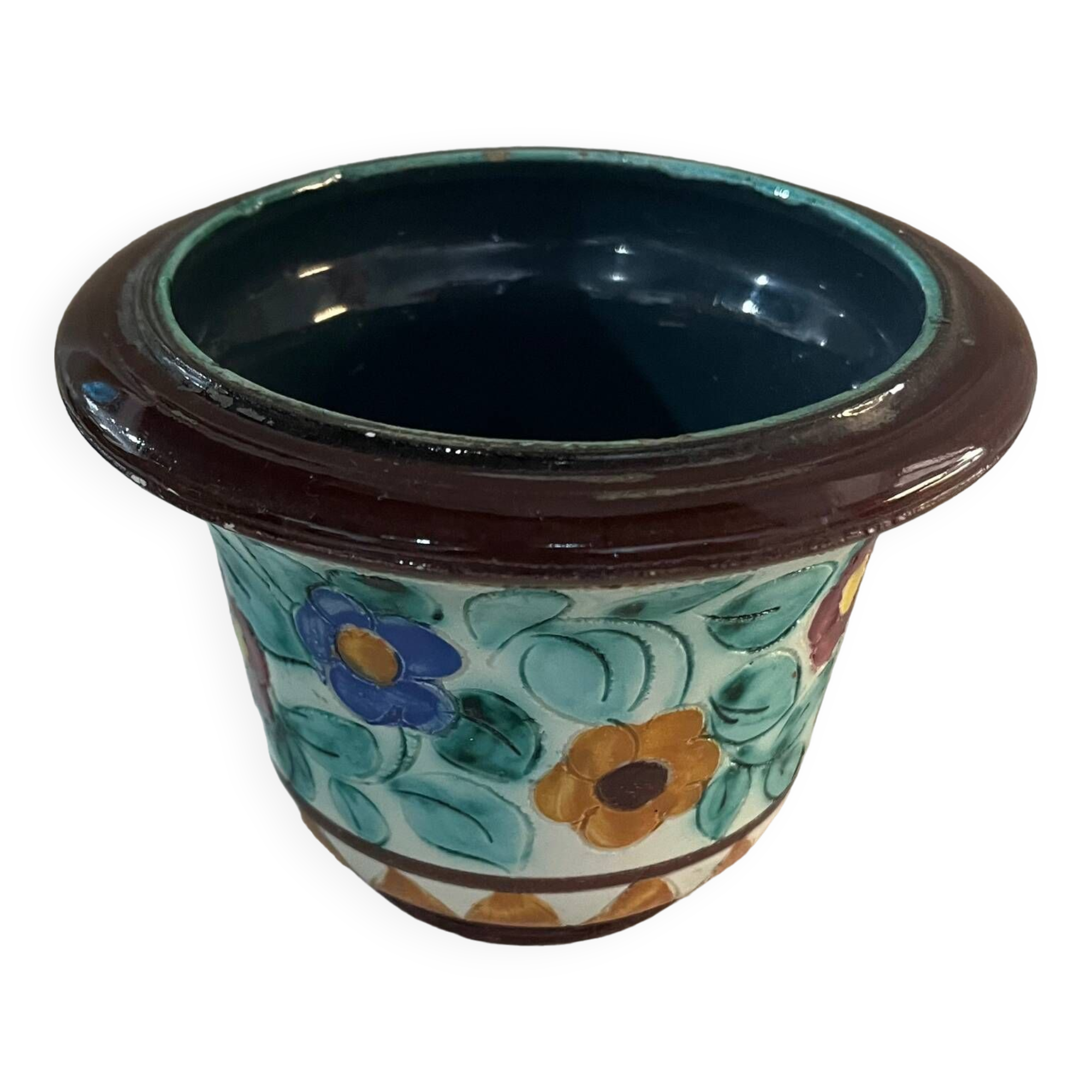 Ceramic flower pot cover