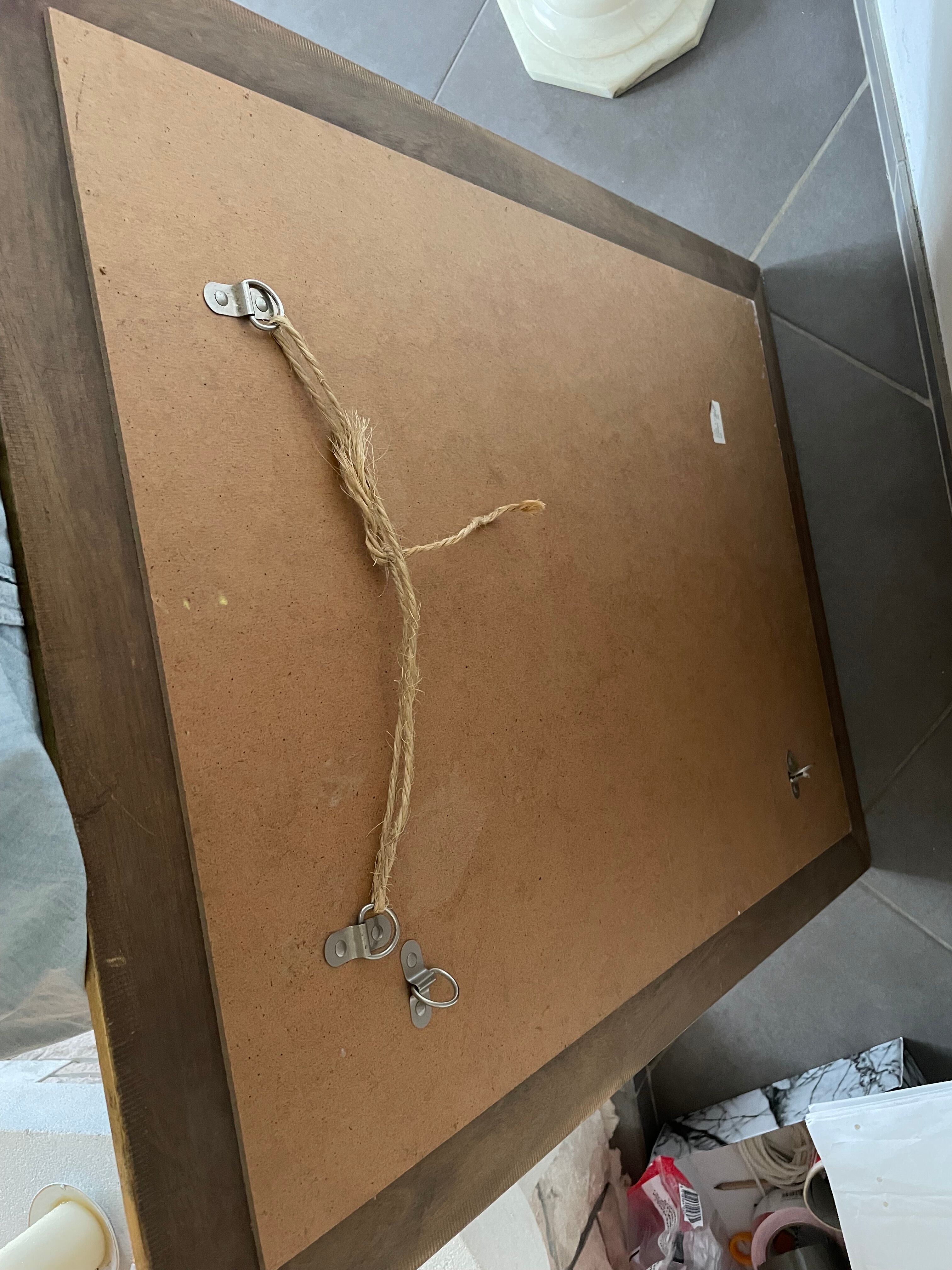 Mirror gilded frame black net and beveled ice used