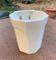 Wall-mounted cache-pot in white porcelain